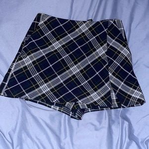 Plaid Skort